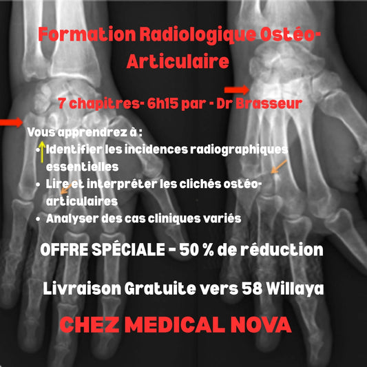 Formation Radiologique Ostéo-articulaire – 7 chapitres, 6h15